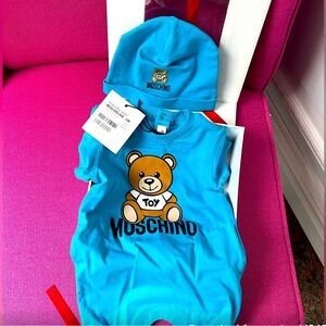Moschino Baby Romper and Hat - 6/9 months